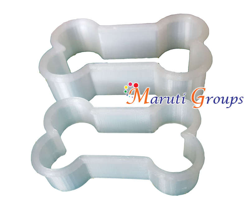 2pc Dog Bone cookie cutter