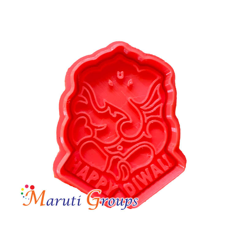 Happy Diwali Cookie cutter - Ganesha
