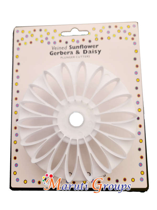 Veined Sunflower Daisy and Gerbera Cutter - 8.5cm