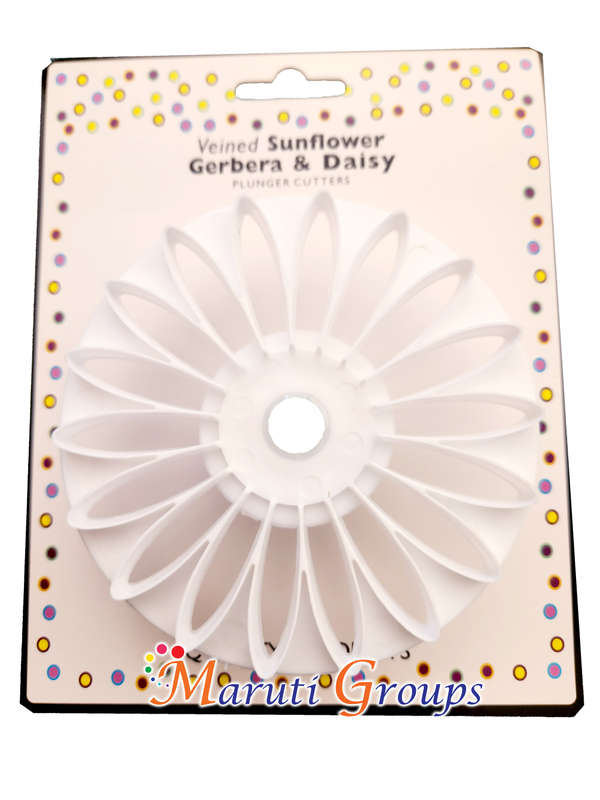 Veined Sunflower Daisy and Gerbera Cutter - 10.4cm