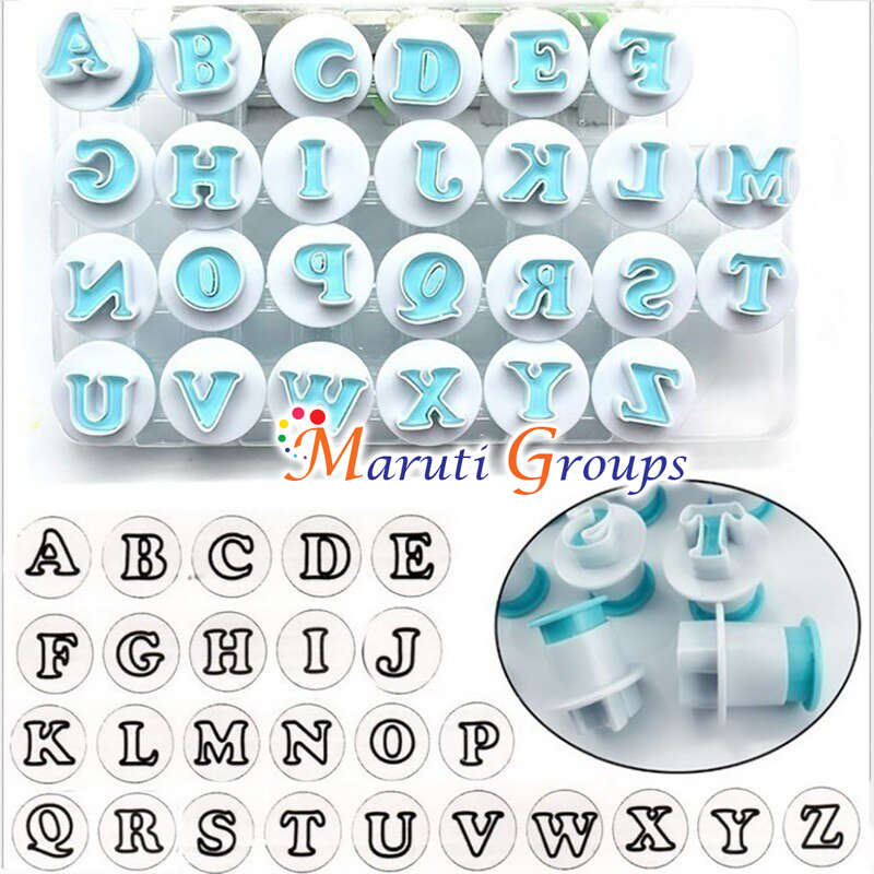 Alphabet Cookie Cutter / Plunger Cutter - Upper Case