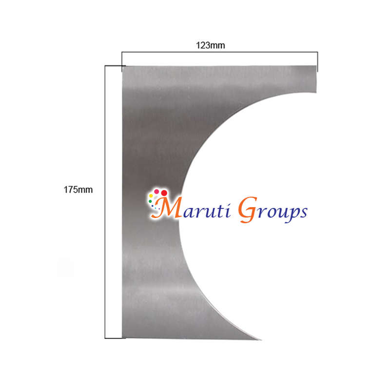 Metal Cake Icing Smoother Wavy Side Cake Scraper - Spherical Shape / Cake Scraper Stainless Steel