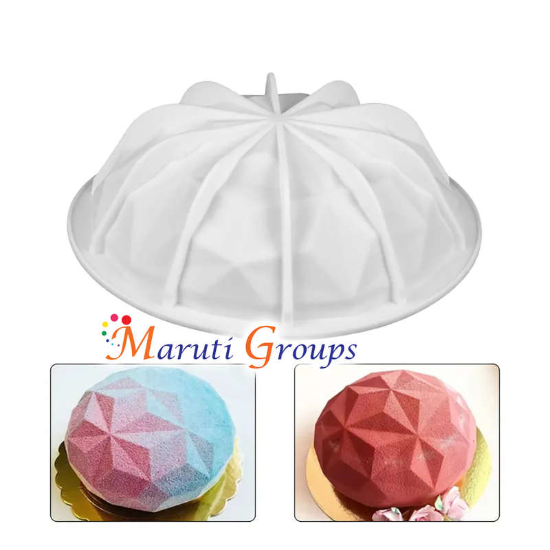 Silicone Geo Dome Mould Large / GEOD ROUND CAKE MOULD