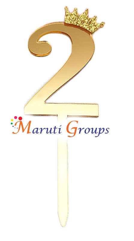 Numbers 2 Cake Topper for cake decorating