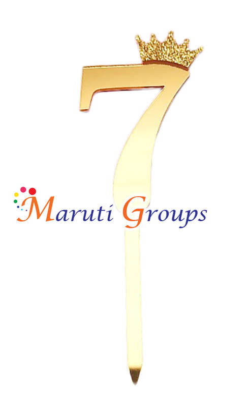 Numbers 7 Cake Topper for cake decorating