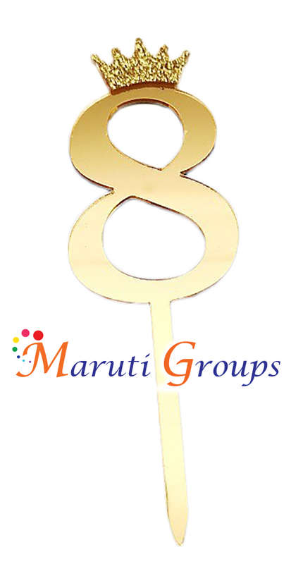 Numbers 8 Cake Topper for cake decorating