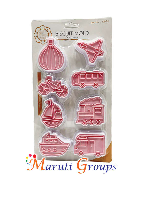 Transport - Car Plane Boat Bus Cookie and Press Cutter