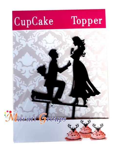 Bride & Groom Cake Topper for cake decorating