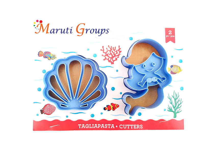 Sea shell & Mermaid Tail Cookie Cutter