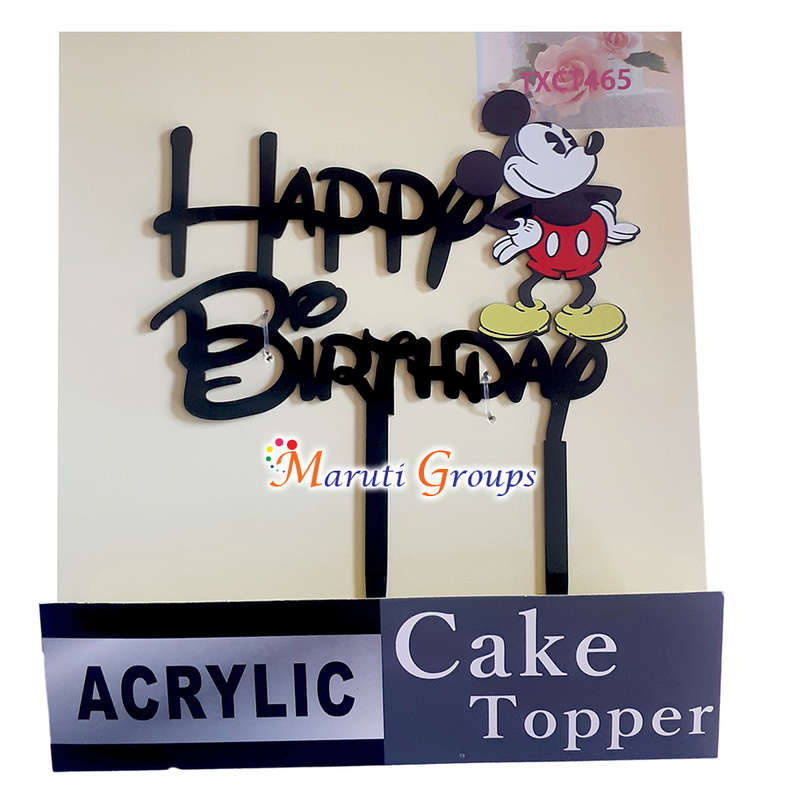 Happy Birthday Mickey Mouse Cake Topper for cake decorating