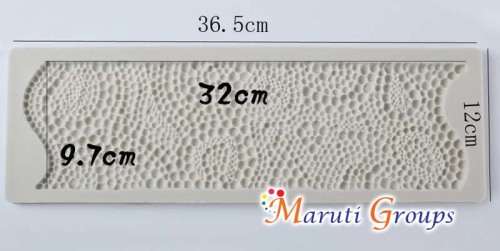Pearl Border Silicone Lace Mat / Mould