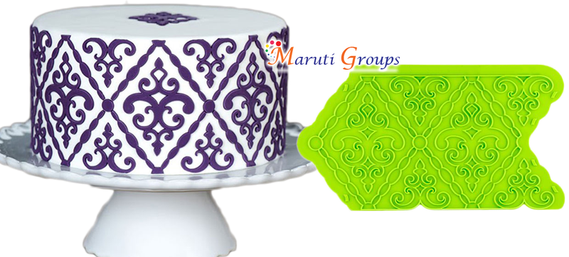 Filigree Damask Pattern Silicone Mould
