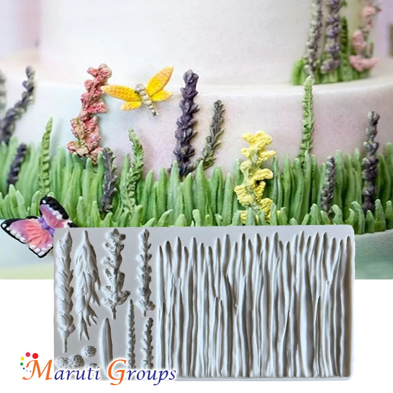 Wild Meadow / Garden Grass Silicone Mould