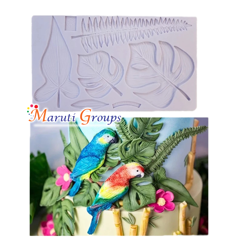 Tropical Beach Leaves Silicone Mould