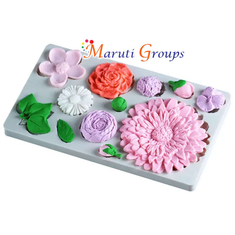 Flower Silicone Mould - 12cm x 20cm