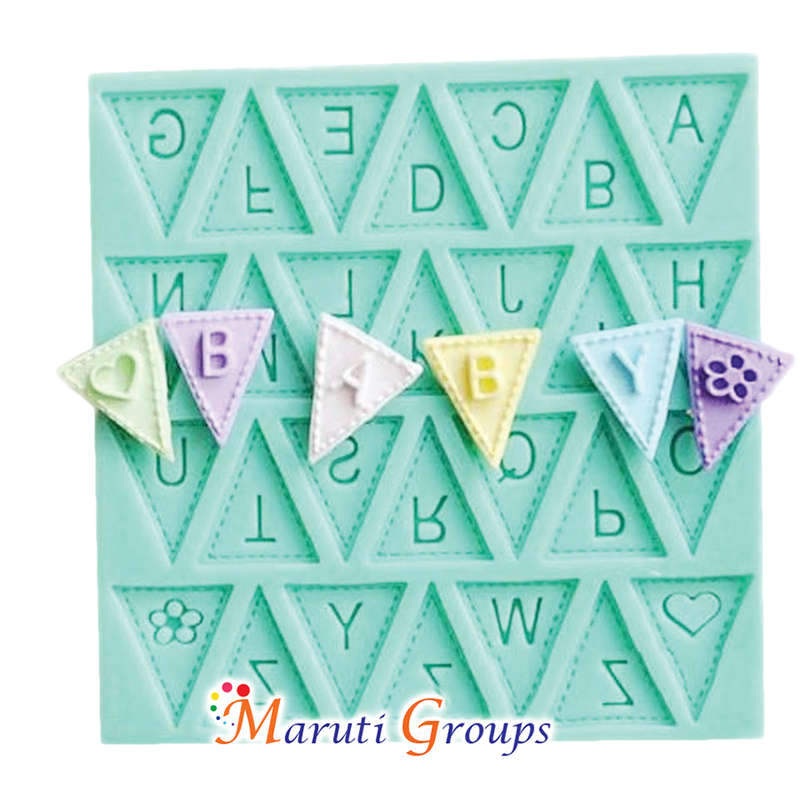 Flag ABC Alphabet Silicone Mould