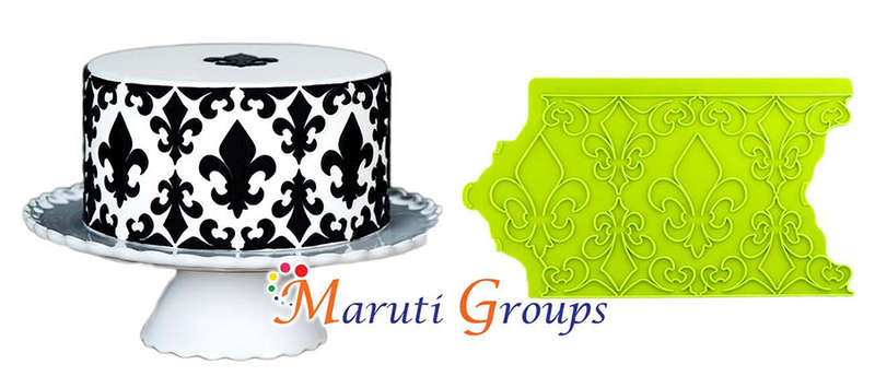 Fleur De Lis Onlay Silicone Mould
