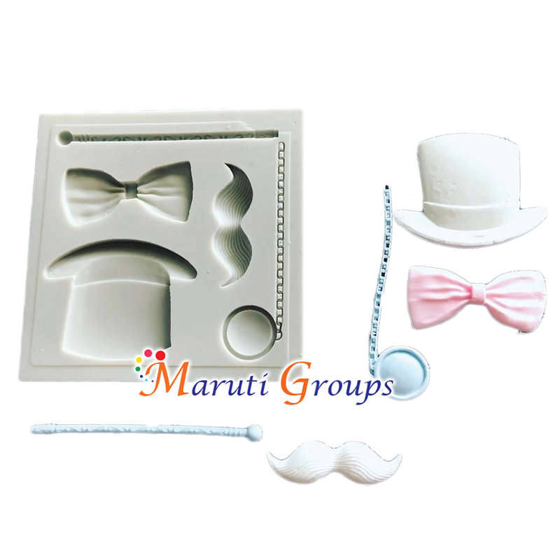 Hat & Bows Silicone Mould