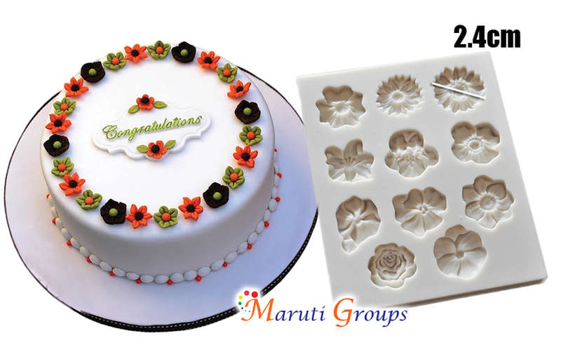 Pansies Flowers Silicone Mould