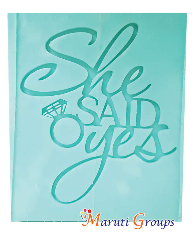 She Said Yes Silicone Mould