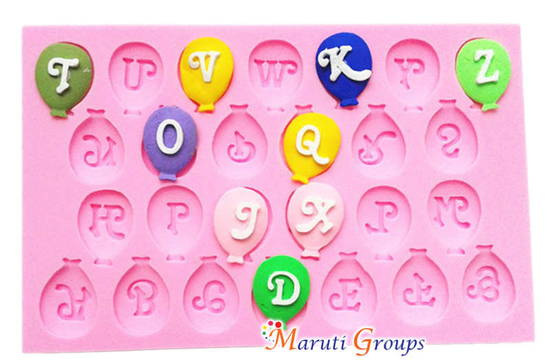 ABC/ Alphabet Balloon Silicone Mould