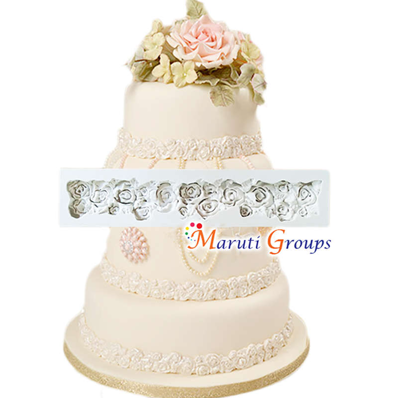 Rose Flower Strip Silicone Mould
