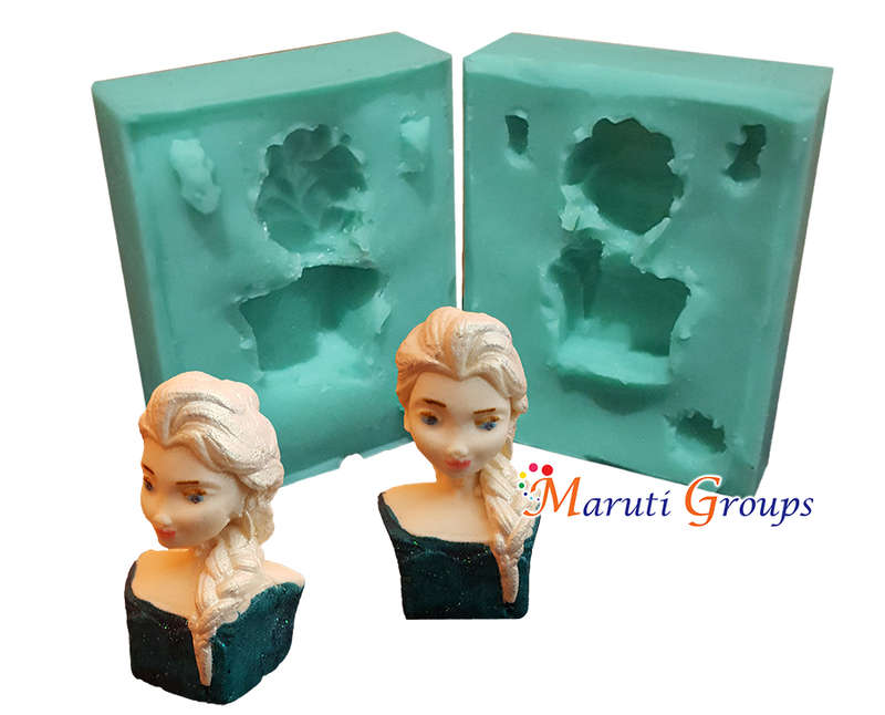 3D Frozen Elsa- Half Body Silicone Mould