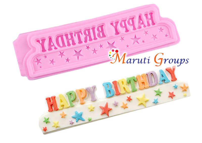 Happy Birthday Silicone Mould