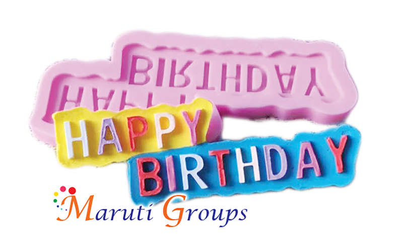 Happy Birthday Silicone Mould