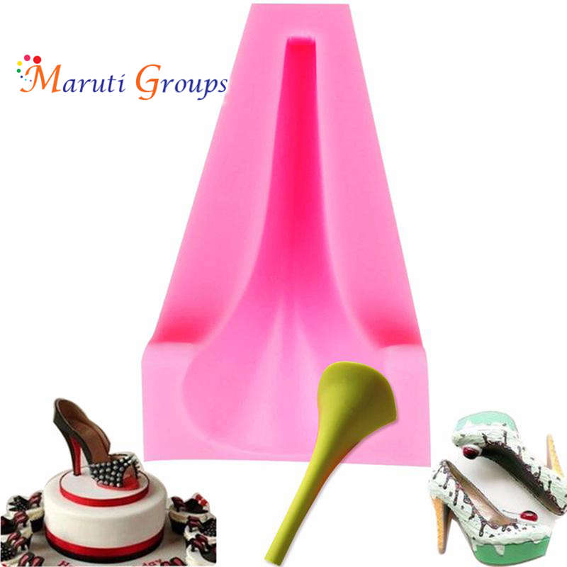 High Heel Silicone Mould, Size:13cm x 7cm
