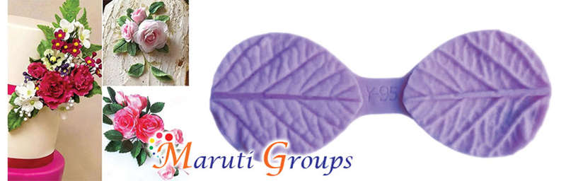 2 Pair Leaves Silicone Mould