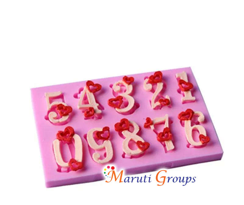 Numbers Silicone Mould