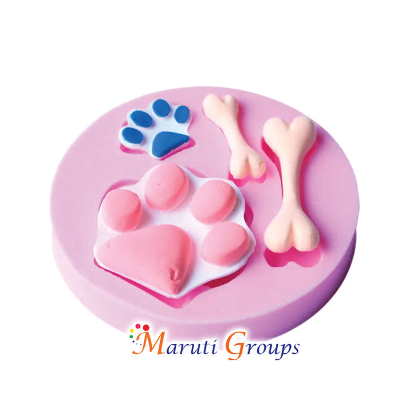 Paw & Dog Bone Silicone Mould