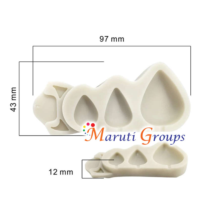 Rose Cone Silicone Mould