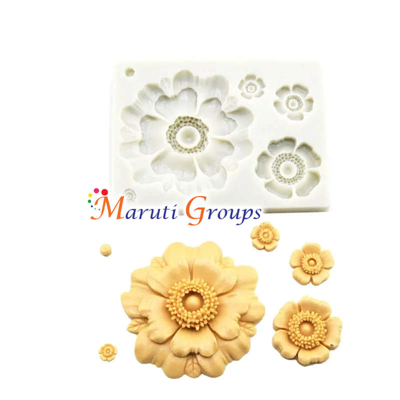 Succulent Flower Silicone Mould
