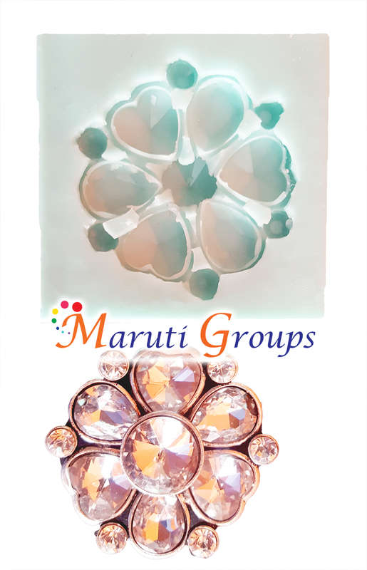 Flower Brooch/ Gem Silicone Mould