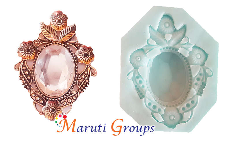 Flower Brooch/ Gem Silicone Mould