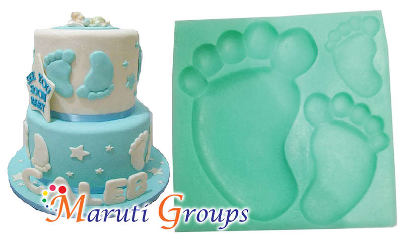 Big Baby Feet Silicone Mould