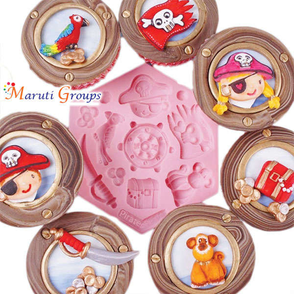 Pirate Theme Silicone Mould