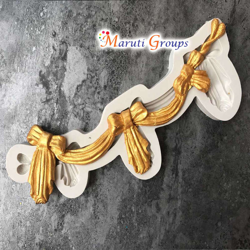 Bow Drape Border Silicone Mould