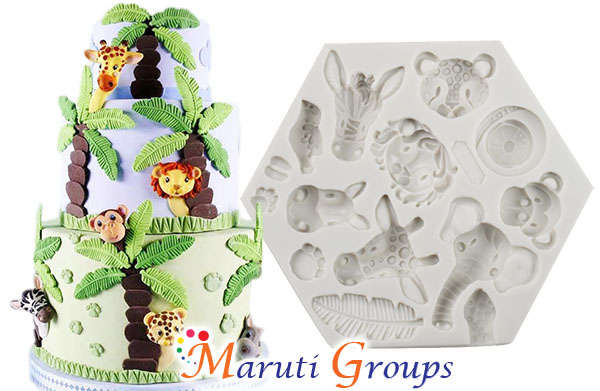 Safari Animals Silicone Mould