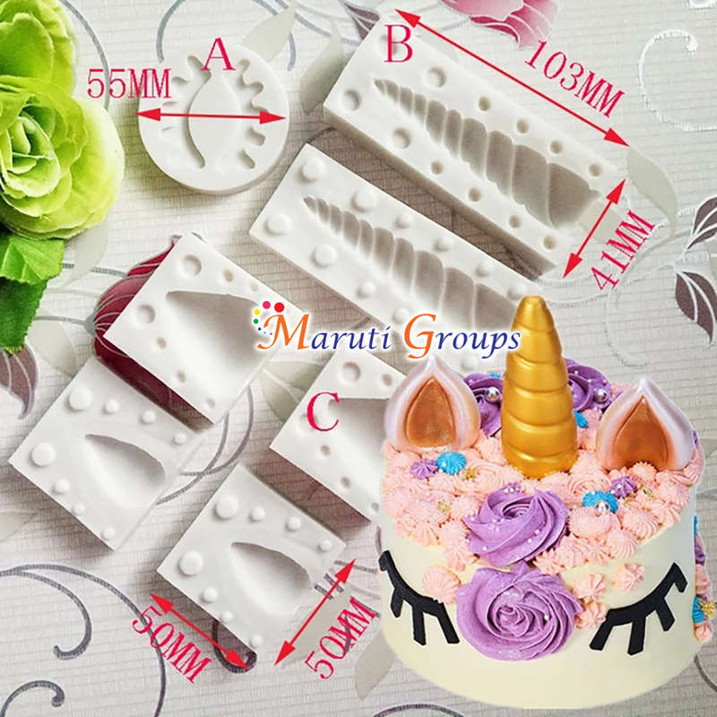 3D Unicorn Horn Silicone Mould