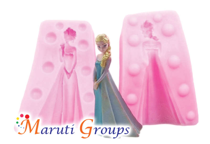 3D Frozen Elsa Silicone Mould