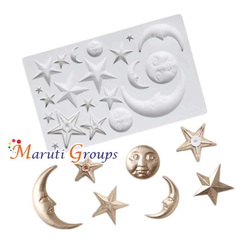 Moon, Star, Sun Silicone Mould