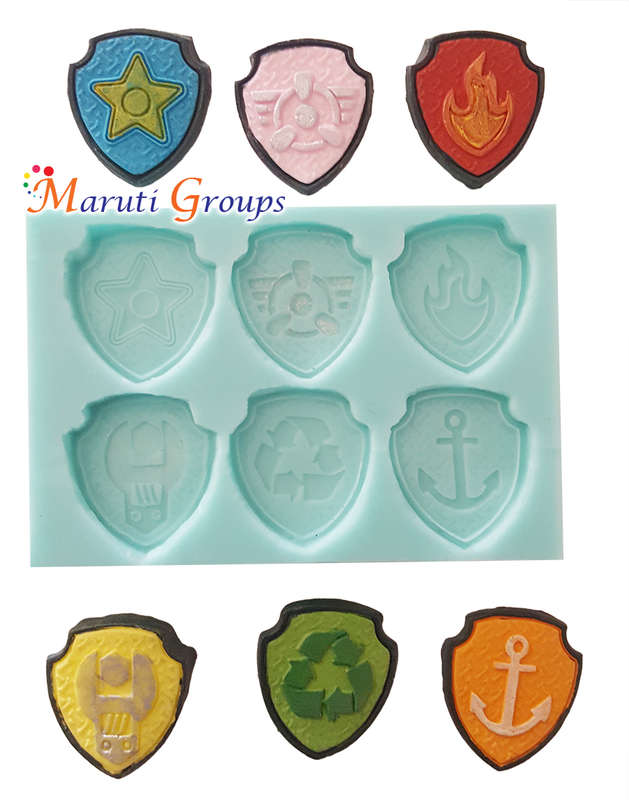 Paw Patrol Logo/Badge Silicone Mould