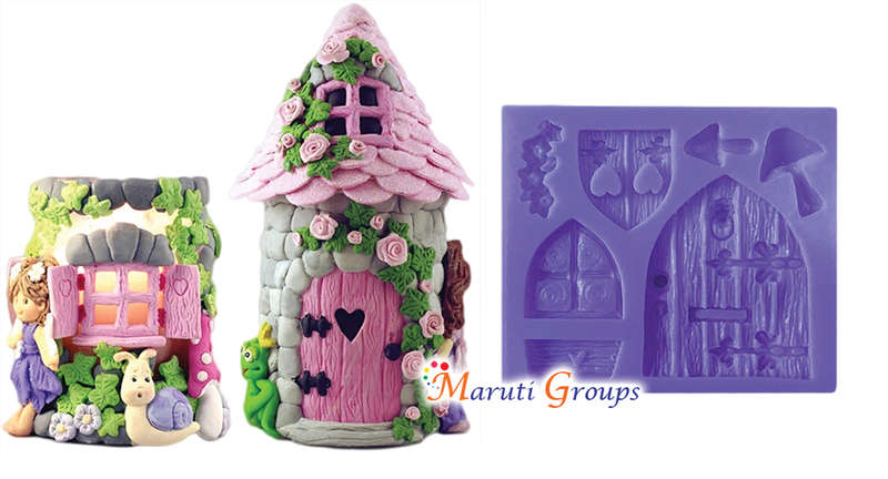 Easter Theme Silicone Door / Vintage Fairy Garden
