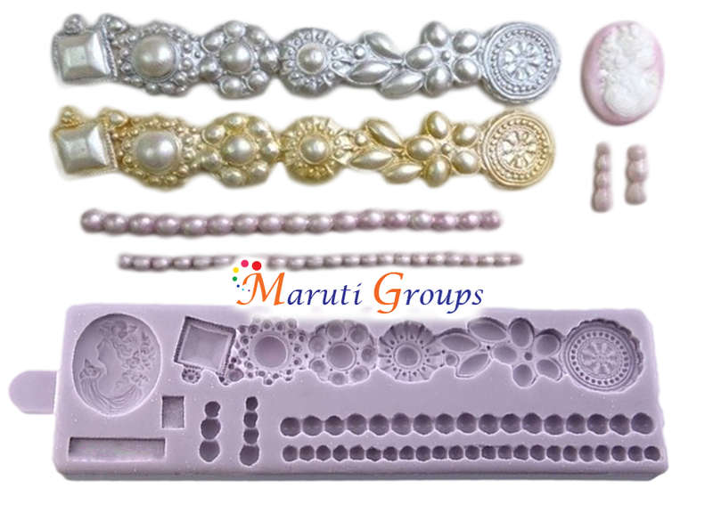 Brooch Border Silicone Mould