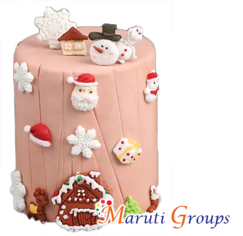 Santas Essentials Silicone Mould - Gingerbread House, Presents, Teddy Bear, Stockings, Chrismas Tree