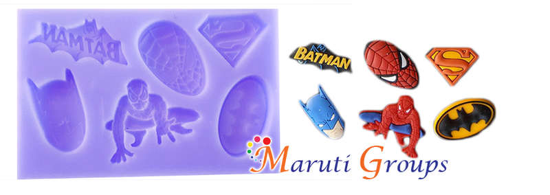 Heros (Batman, Spiderman Captain America )  Silicone Mould