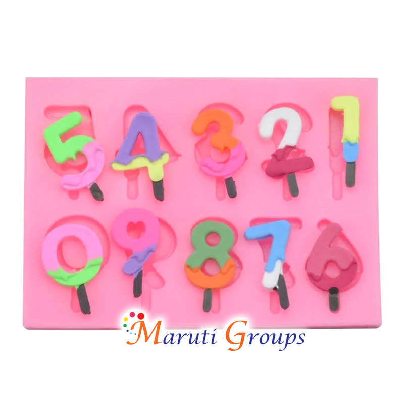 Numbers Silicone Mould